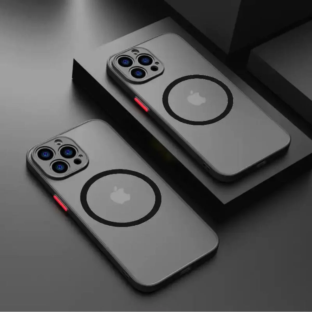 Силиконовый чехол "Armor Matte Cover" Case with MagSafe для iPhone 14 Pro Черный