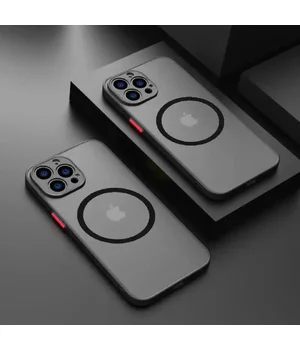 Силіконовий чохол "Armor Matte Cover" Case with MagSafe для iPhone 12 Pro Max Чорний