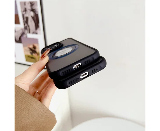 Чехол TPU+PC "Armor Matte Ring" Case with MagSafe для iPhone 12 Pro Max Gold