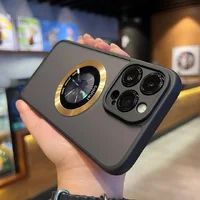 Чехол TPU+PC "Armor Matte Ring" Case with MagSafe для iPhone 12 Pro Max Gold