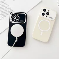 Силиконовый чехол "Matte Large" Case with MagSafe для Apple iPhone 11 Pro Max Черный