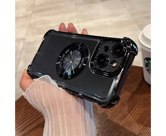 Силиконовый чехол "Black Hard" Case with MagSafe для iPhone 13 Черный