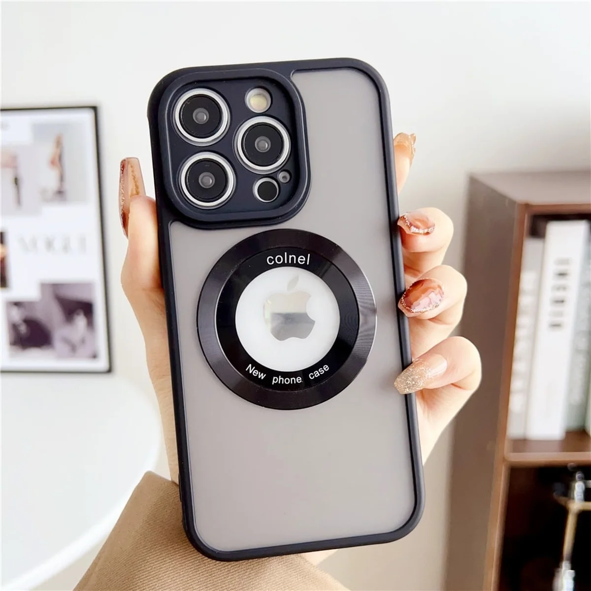 Чехол TPU+PC "Armor Matte Ring" Case with MagSafe для iPhone 11 Pro Max Black