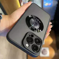 Чехол TPU+PC "Armor Matte Ring" Case with MagSafe для iPhone 11 Pro Max Black