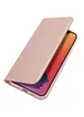 Чехол-книжка Dux Ducis с карманом для визиток для Apple iPhone 12 Pro Max (6.7") Rose Gold