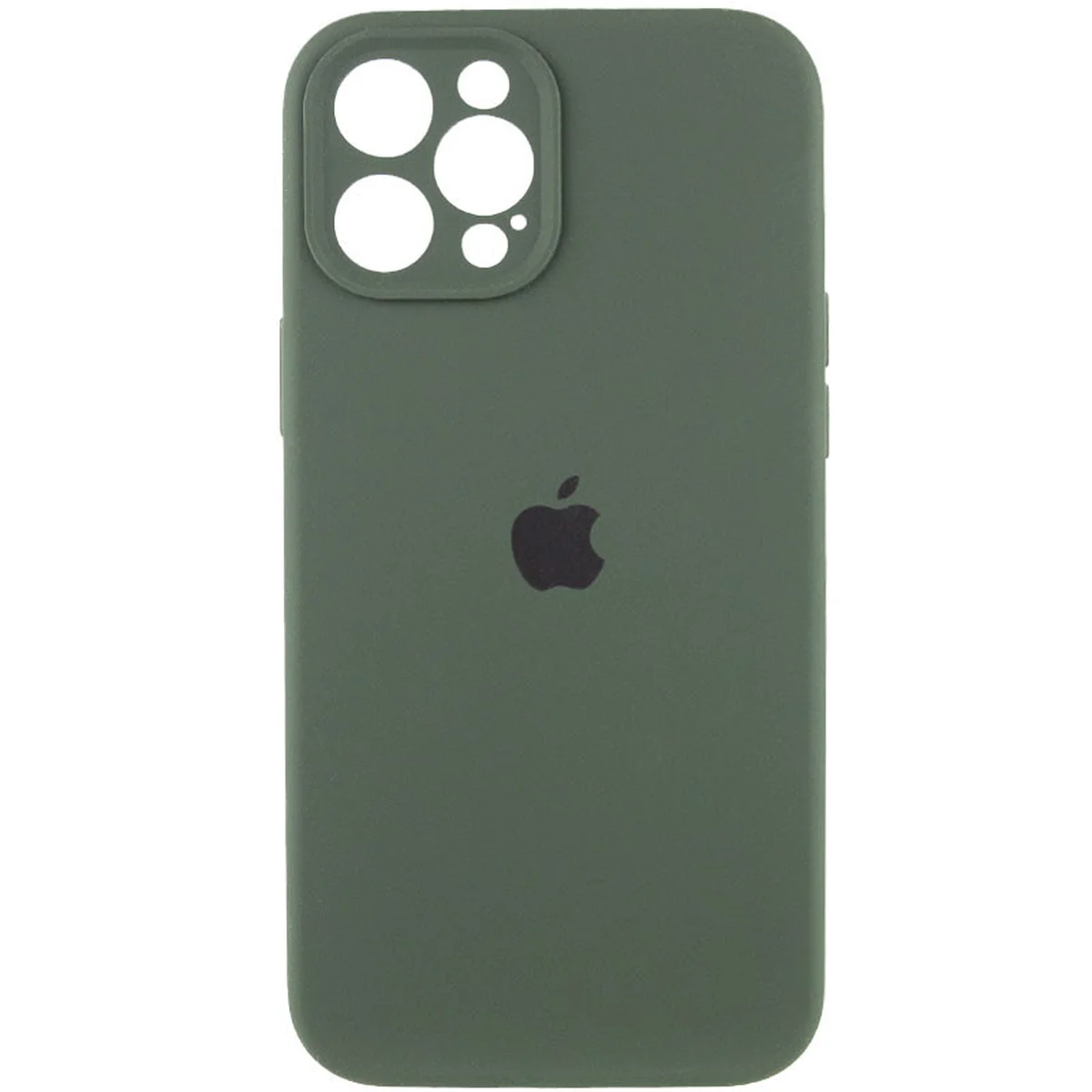 Чохол Silicone Case Full Camera Protective (AA) для Apple iPhone 12 Pro Max (6.7") Зелений / Cyprus Green / PVH