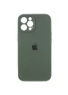 Чехол Silicone Case Full Camera Protective (AA) для Apple iPhone 12 Pro Max (6.7") Зеленый / Cyprus Green / PVH