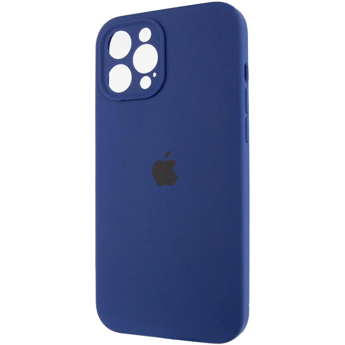 Чохол Silicone Case Full Camera Protective (AA) для Apple iPhone 12 Pro Max (6.7 ") Синій / Deep navy
