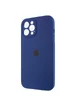 Чехол Silicone Case Full Camera Protective (AA) для Apple iPhone 12 Pro Max (6.7") Синий / Deep navy