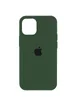 Чехол Silicone Case Full Protective (AA) для Apple iPhone 12 Pro Max (6.7") Зеленый / Army green