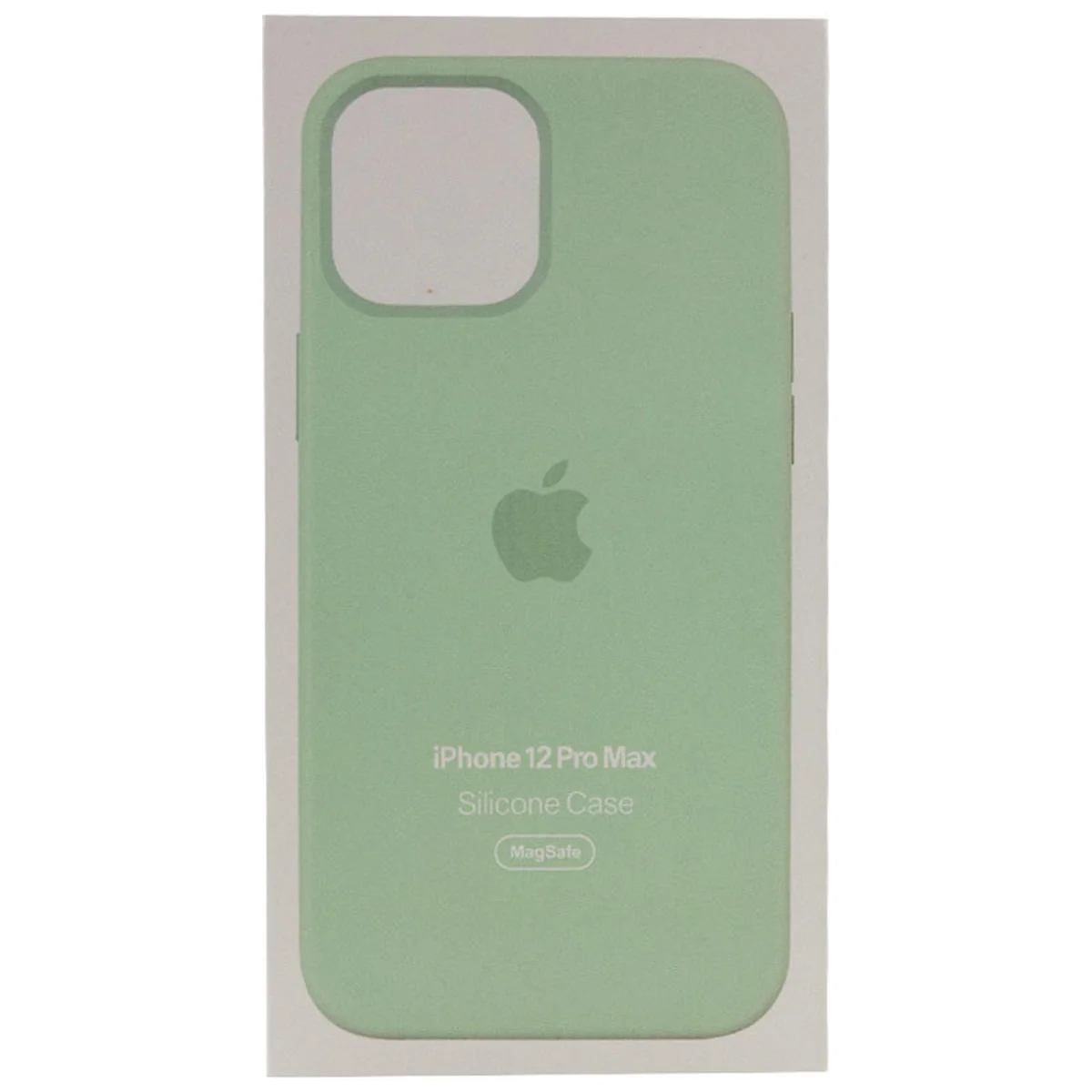 Чохол Silicone case (AAA) full with Magsafe and Animation для Apple iPhone 12 Pro Max (6.7 ") Зелений / Pistachio