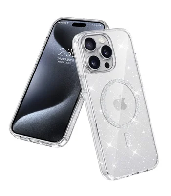 Чохол TPU Eclipse Sparkle (MagFit) для Apple iPhone 12 Pro Max (6.7") Clear