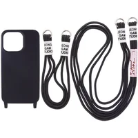 Чехол TPU two straps California для Apple iPhone 12 Pro Max (6.7") Черный