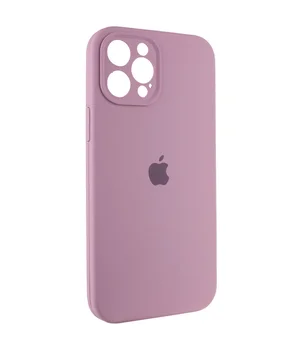 Чехол Silicone Case Full Camera Protective (AA) для Apple iPhone 12 Pro Max (6.7") Лиловый / Lilac Pride