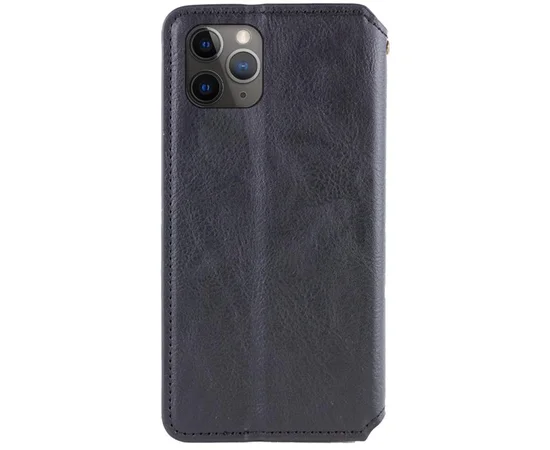 Кожаный чехол-книжка GETMAN Cubic (PU) для Apple iPhone 12 Pro Max (6.7") Черный