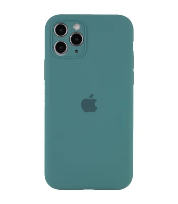 Чехол Silicone Case Full Camera Protective (AA) для Apple iPhone 12 Pro Max (6.7") Зеленый / Pine green