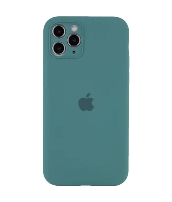Чохол Silicone Case Full Camera Protective (AA) для Apple iPhone 12 Pro Max (6.7 ") Зелений / Pine green