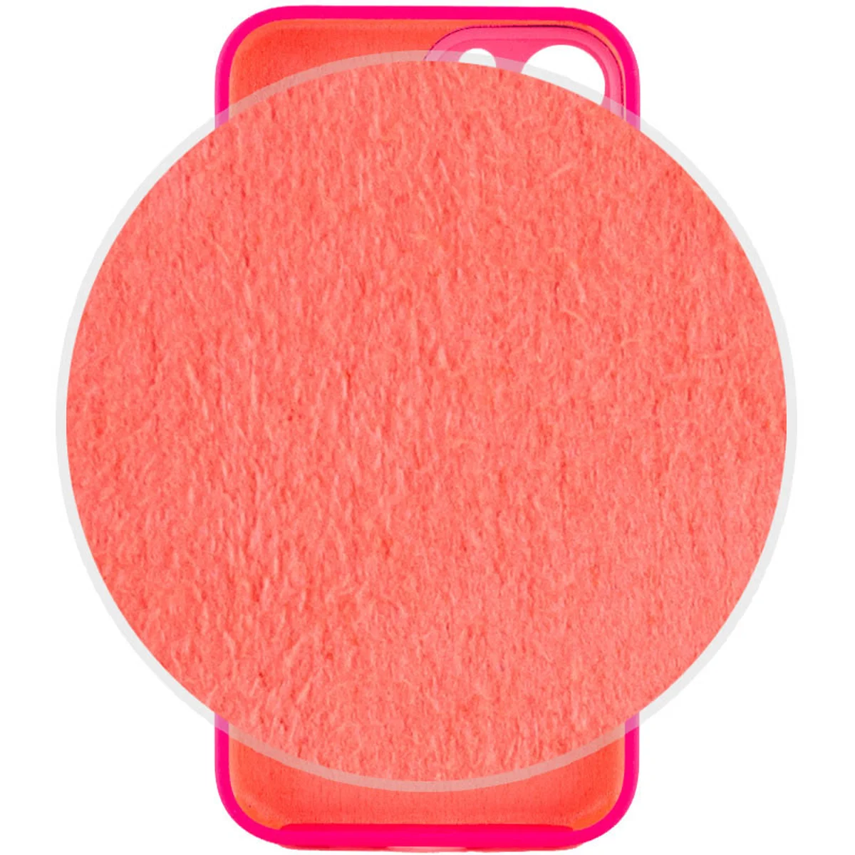 Чехол Silicone Case Lakshmi Square Full Camera для Apple iPhone 12 Pro Max (6.7") Розовый / Barbie pink