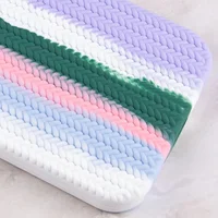 Чехол Silicone case Full Braided для Apple iPhone 12 Pro Max (6.7") Белый / Сиреневый