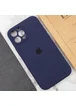Чехол Silicone Case Full Camera Protective (AA) для Apple iPhone 12 Pro Max (6.7") Темно-синий / Midnight blue