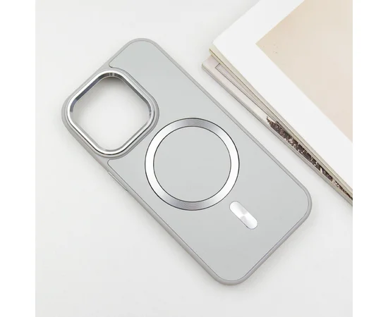 Кожаный чехол SnapCase with MagSafe для Apple iPhone 12 Pro Max (6.7") Grey