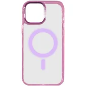 Чехол TPU Iris with MagSafe для Apple iPhone 12 Pro Max (6.7") Розовый