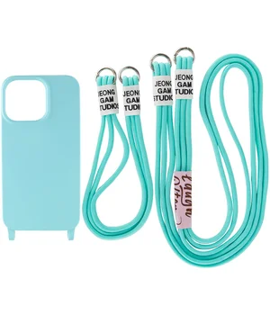 Чехол TPU two straps California для Apple iPhone 12 Pro Max (6.7") Бирюзовый / Marine Green
