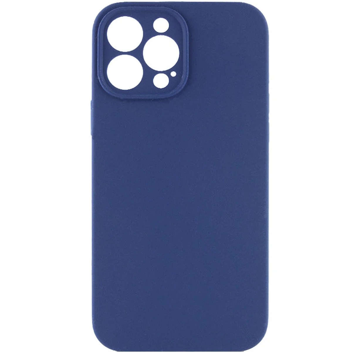 Чохол Silicone Case Lakshmi Square Full Camera для Apple iPhone 12 Pro Max (6.7") Синій / Deep navy
