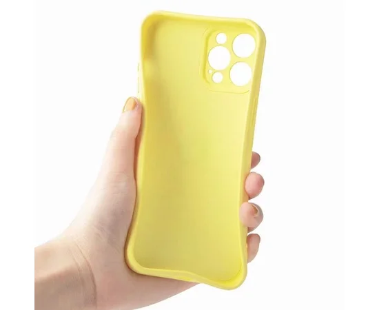 Чехол TPU Candy Ring Full Camera для Apple iPhone 12 Pro Max (6.7") Желтый / Yellow