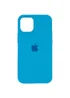 Чехол Silicone Case Full Protective (AA) для Apple iPhone 12 Pro Max (6.7") Голубой / Blue