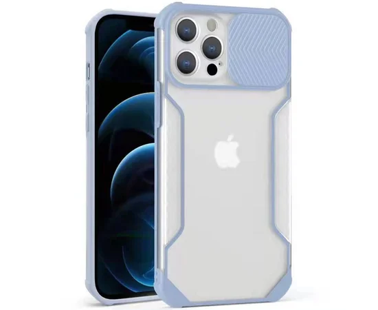 Чехол Camshield matte Ease TPU со шторкой для Apple iPhone 12 Pro Max (6.7") Сиреневый