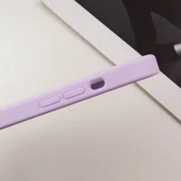 Чехол Silicone Case Full Camera Protective (AA) для Apple iPhone 12 Pro Max (6.7") Сиреневый / Lilac / PVH