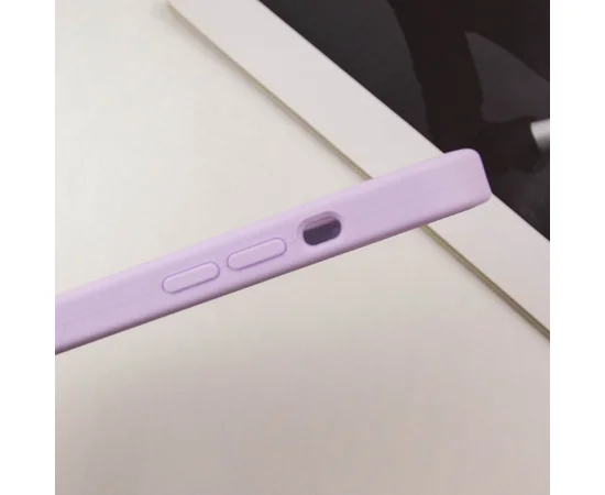 Чехол Silicone Case Full Camera Protective (AA) для Apple iPhone 12 Pro Max (6.7") Сиреневый / Lilac / PVH