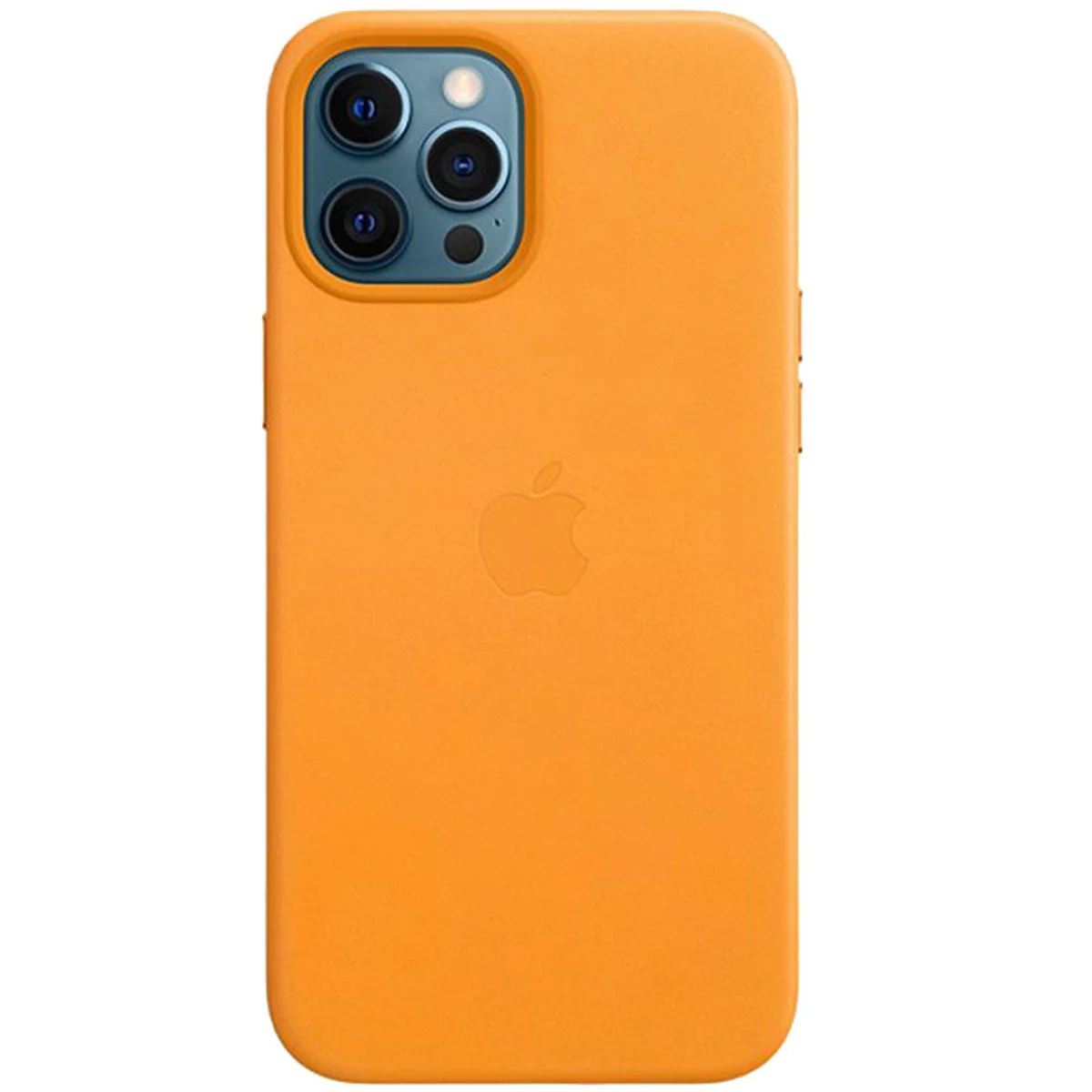 Шкіряний чохол Leather Case (AAA) з MagSafe and Animation для Apple iPhone 12 Pro Max (6.7") California Poppy
