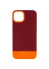Чехол TPU+PC Bichromatic для Apple iPhone 12 Pro Max (6.7") Brown burgundy / Orange