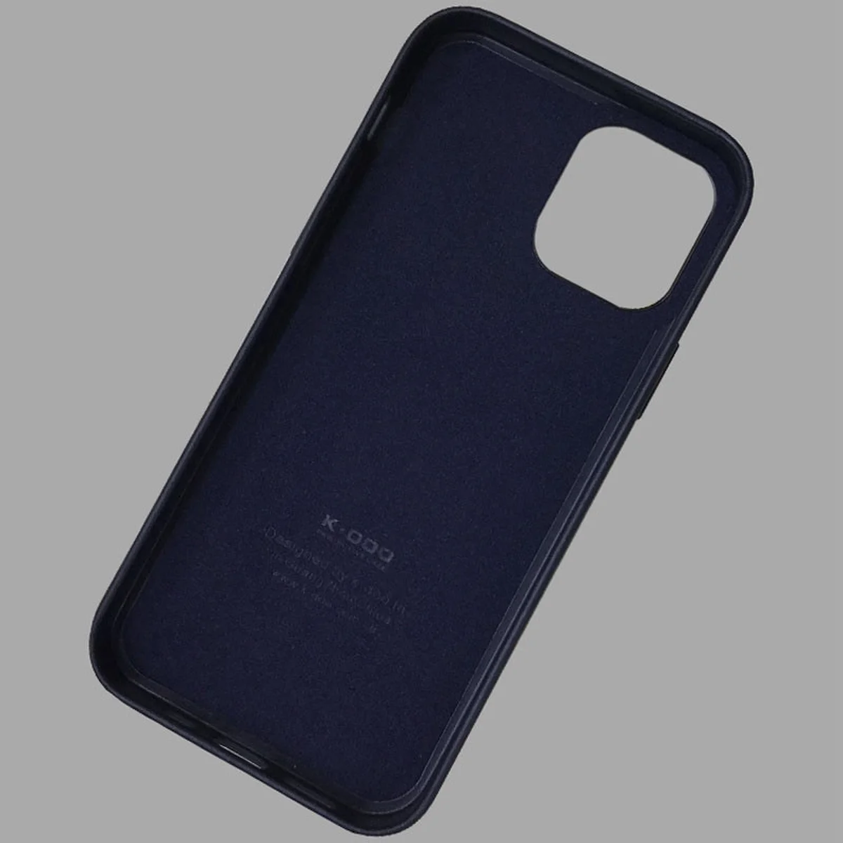 Кожаный чехол K-Doo Noble Collection для Apple iPhone 12 Pro Max (6.7") Темно-синий