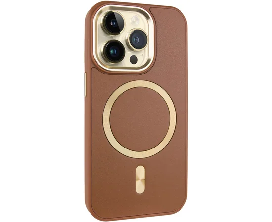 Шкіряний чохол SnapCase with MagSafe для Apple iPhone 12 Pro Max (6.7") Brown