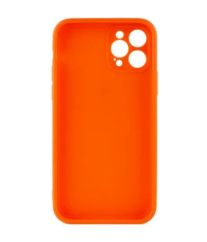 Силиконовый чехол Candy Full Camera для Apple iPhone 12 Pro Max (6.7") Оранжевый / Orange