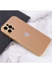 TPU+Glass чехол Matte Candy Full camera для Apple iPhone 12 Pro Max (6.7") Золотой