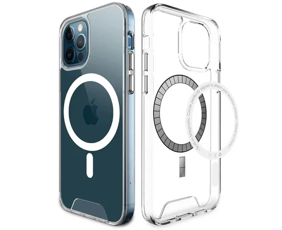 Чехол TPU Space Case with MagSafe для Apple iPhone 12 Pro Max (6.7") Прозрачный