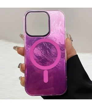 Чохол TPU Shiny Mountain (MagFit) для Apple iPhone 12 Pro Max (6.7") Pink