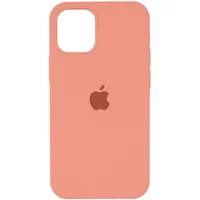 Чохол Silicone Case Full Protective (AA) для Apple iPhone 12 Pro Max (6.7 ") Рожевий / Peach