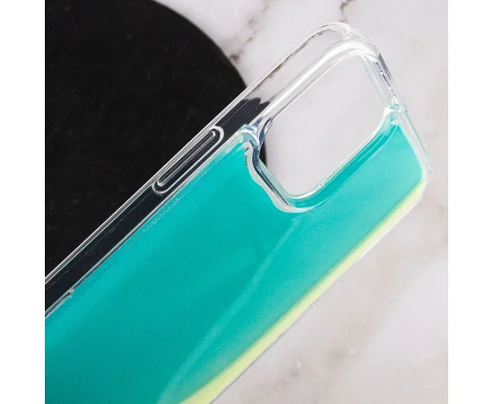 Неоновый чехол Neon Sand glow in the dark для Apple iPhone 12 Pro Max (6.7") Бирюзовый