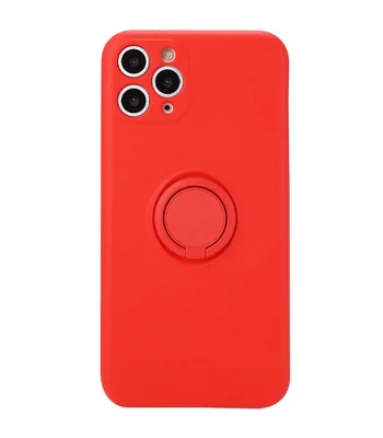 Чехол TPU Candy Ring Full Camera для Apple iPhone 12 Pro Max (6.7") Красный / Red