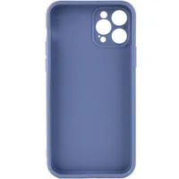 Силиконовый чехол Candy Full Camera для Apple iPhone 12 Pro Max (6.7") Голубой / Mist blue