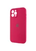 Чохол Silicone Case Full Camera Protective (AA) Apple iPhone 12 Pro Max (6.7") Червоний / Rose Red