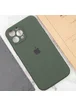 Чехол Silicone Case Full Camera Protective (AA) для Apple iPhone 12 Pro Max (6.7") Зеленый / Cyprus Green / PVH