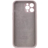 Чехол Silicone Case Full Camera Protective (AA) для Apple iPhone 12 Pro Max (6.7") Серый / Lavender