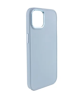 TPU чохол Bonbon Metal Style для Apple iPhone 12 Pro Max (6.7") Блакитний / Mist blue