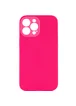 Чехол Silicone Case Lakshmi Square Full Camera для Apple iPhone 12 Pro Max (6.7") Розовый / Barbie pink